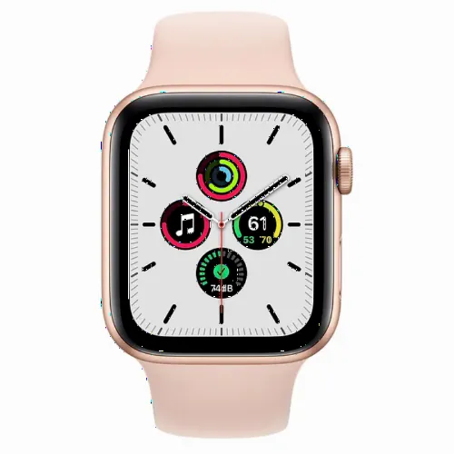 Умные часы Apple Watch SE MYDR2, 44мм, Алюминиевый корпус со спортивным ремешком Pink Sand