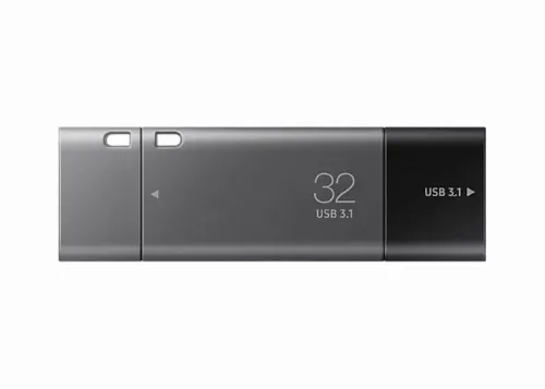 Memorie USB Samsung DUO Plus, 32GB, Negru/Gri