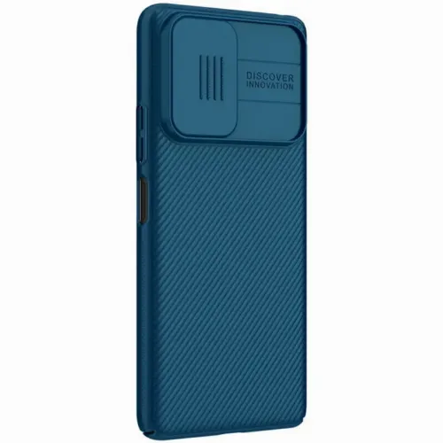 Husă tip carte Nillkin Redmi Note 10 - Camshield, Albastru