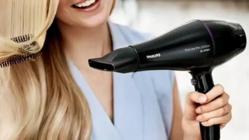 Uscător de păr Philips BHD274/00, 2200 W, Negru