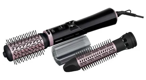 Фен-щётка Philips Dynamic Volumebrush HP8654/00, 1000 Вт, Чёрный | Розовый