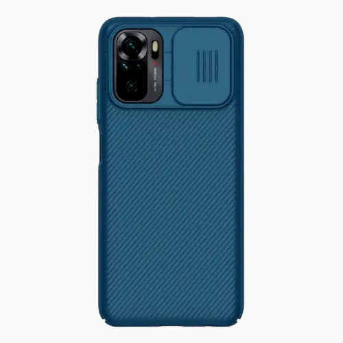 Husă tip carte Nillkin Redmi Note 10 - Camshield, Albastru