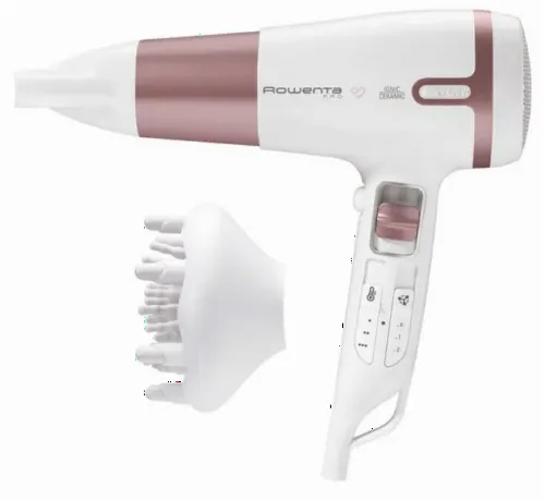 Фен Rowenta Premium Care Pro CV7461F0, 2400Вт, Белый | Розовый