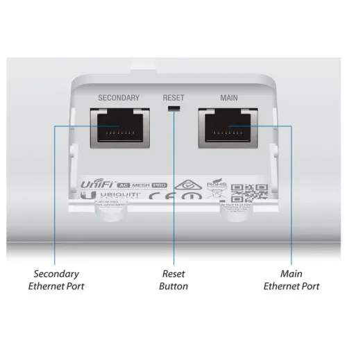 Punct de acces fără fir Ubiquiti Mesh Pro, 450 Mbps, 1300 Mbps, Alb