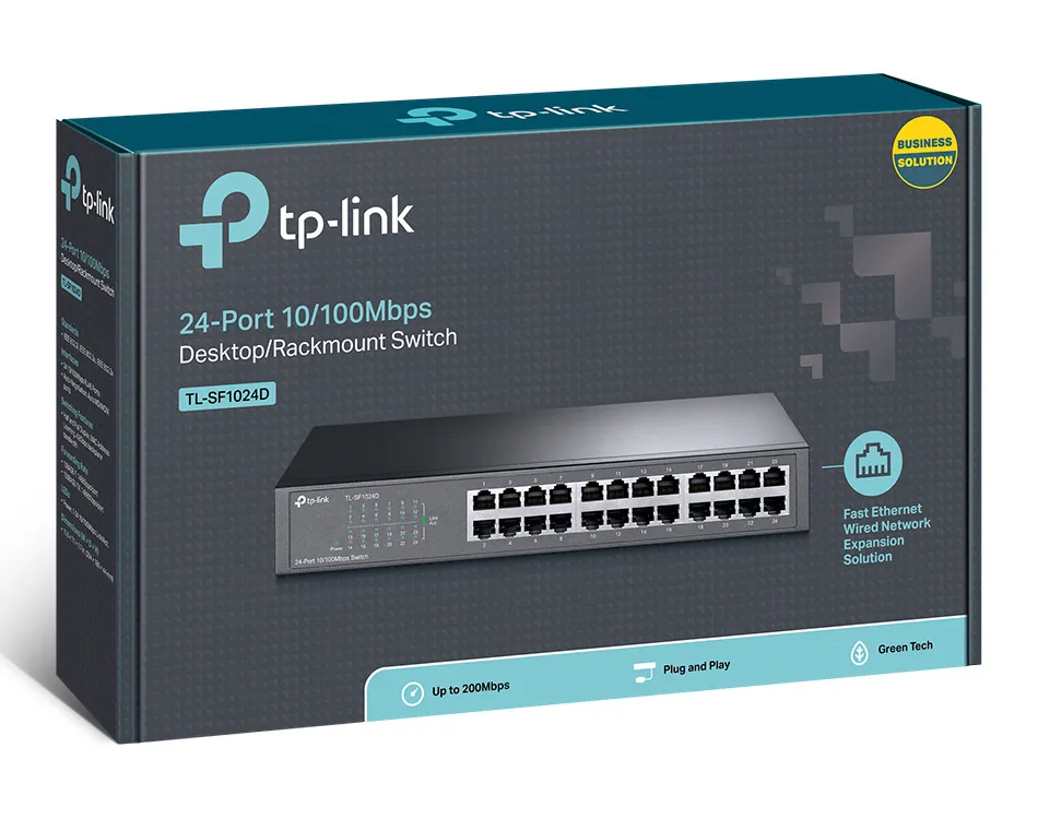 Switch de rețea TP-LINK TL-SF1024D, 24x 10/100 Mbps