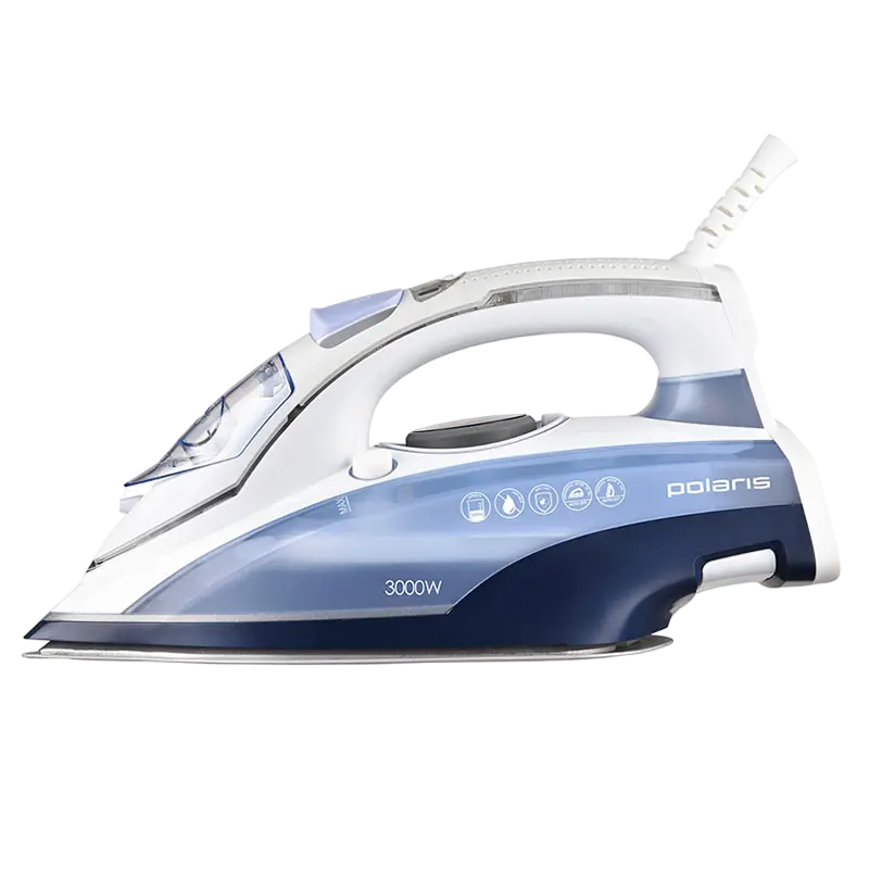 Утюг Polaris PIR3074SG, 3000Вт, Синий | Белый