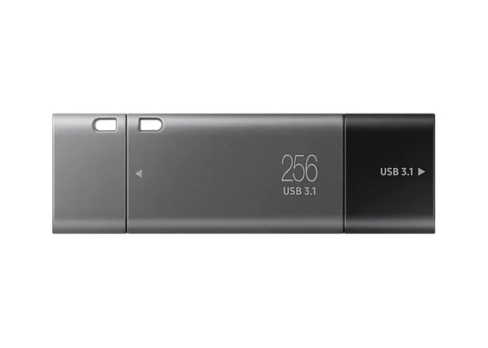 USB Flash накопитель Samsung DUO Plus, 256Гб, Серый/Чёрный