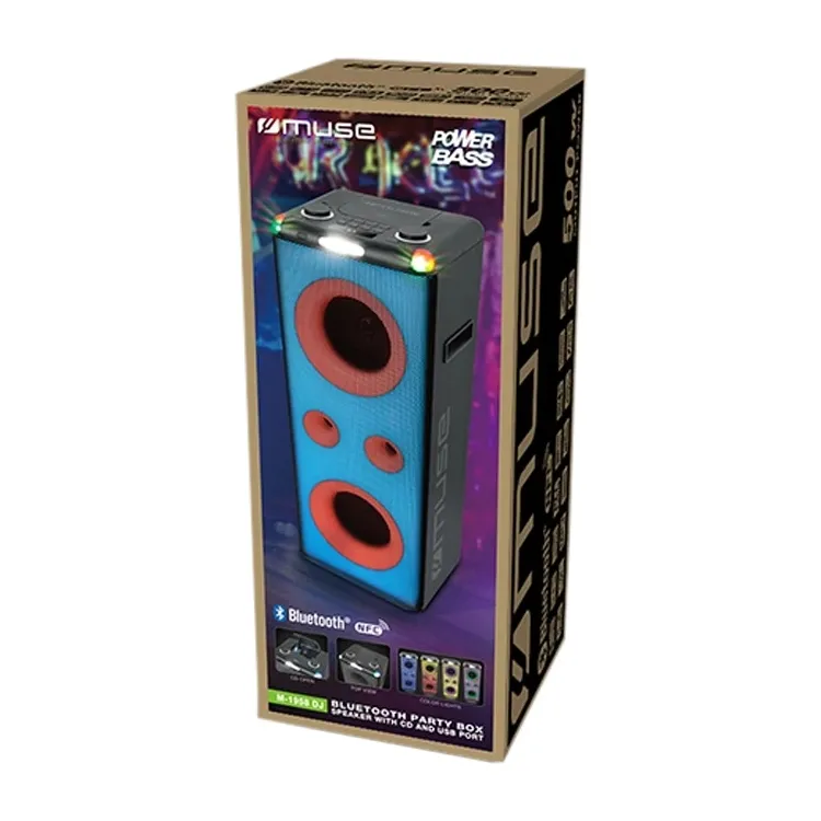 Портативная колонка MUSE M-1958 DJ, Чёрный