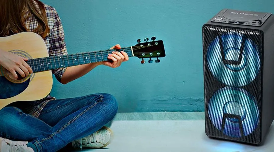 Портативная колонка MUSE M-1820 DJ, Чёрный