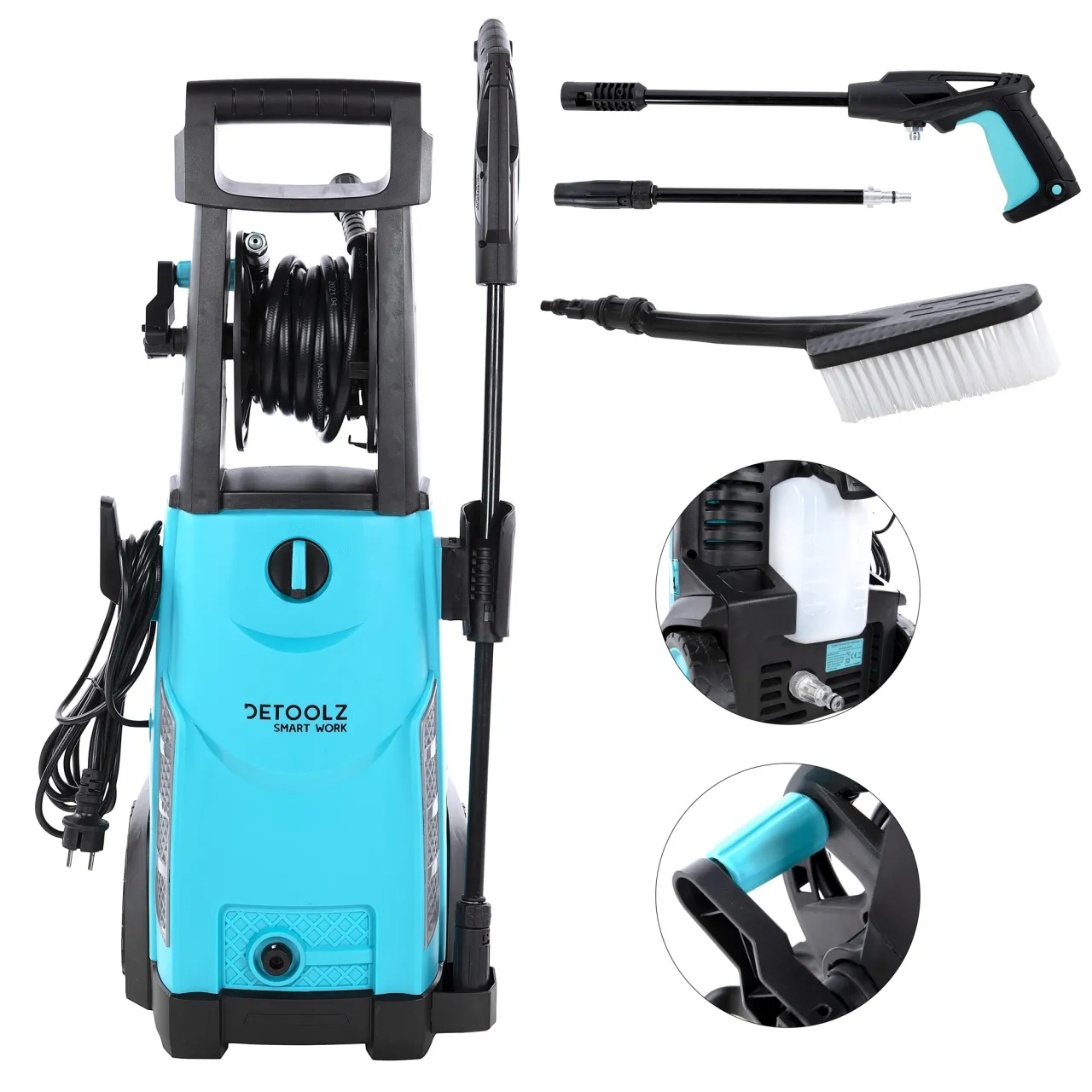 Мойка высокого давления Detoolz 180bar 2400W — 4