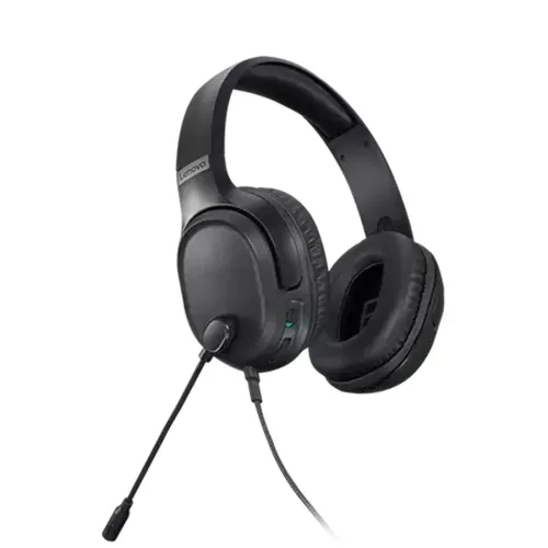 Игровая Гарнитура Lenovo H100, Проводной аналоговый, Чёрный