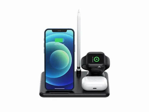 Wireless Charger XO, 4in1, W58, Black