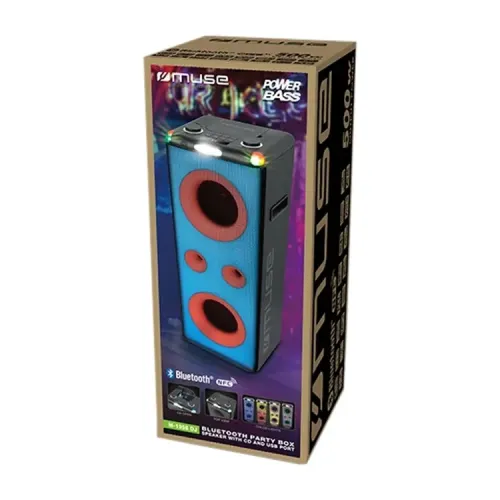 Boxă portabilă MUSE M-1958 DJ, Negru