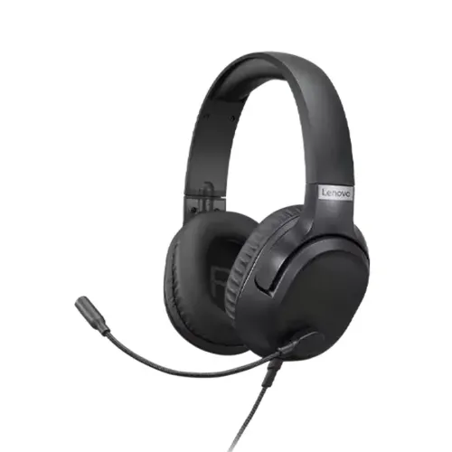 Игровая Гарнитура Lenovo H100, Проводной аналоговый, Чёрный