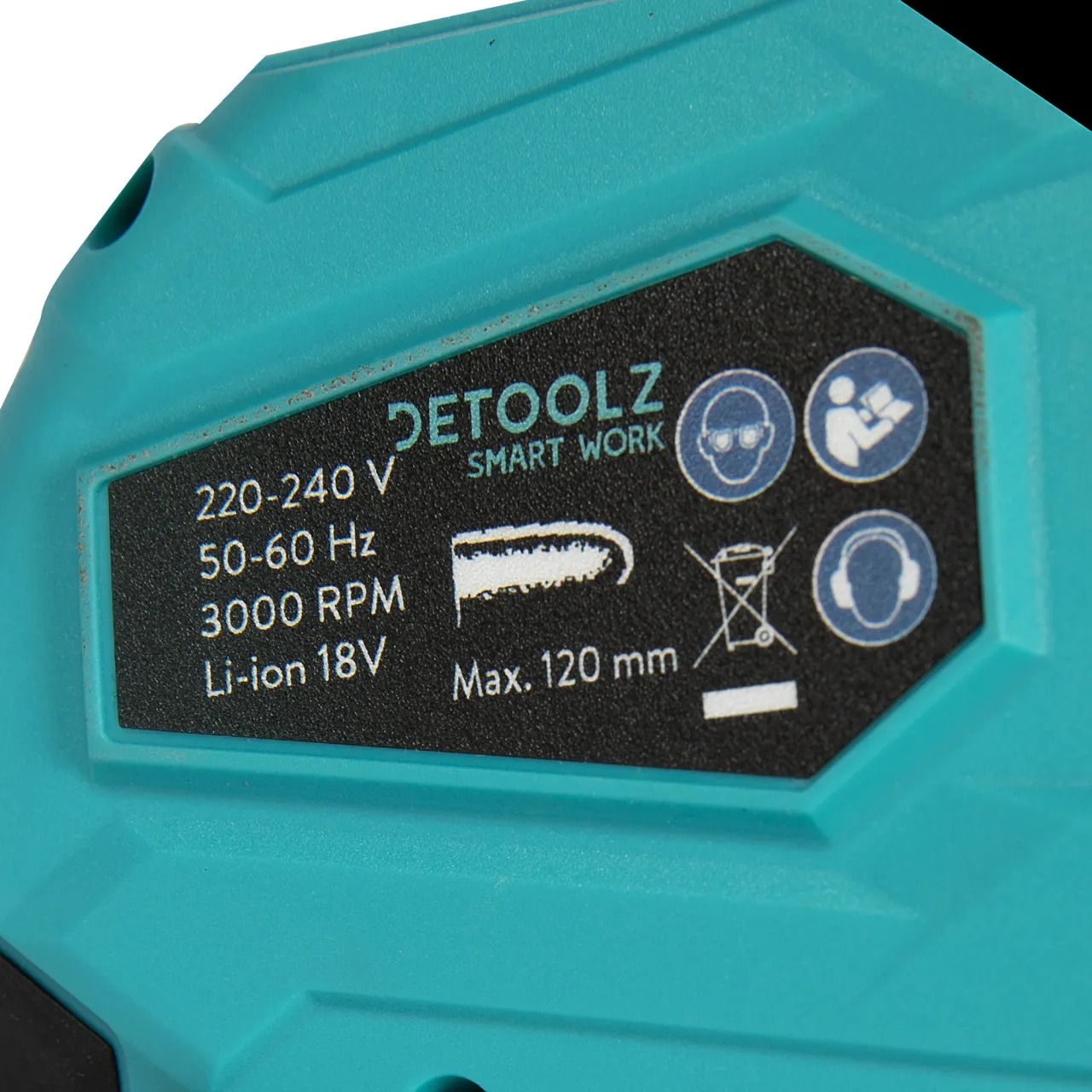 Fierăstrău cu lant pe acumulator Detoolz 110mm 18V 2Ah  — 2