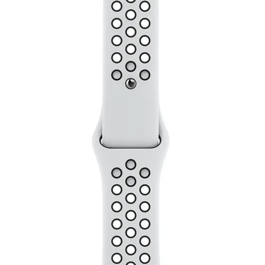 Умные часы Apple Watch SE MYYH2, 44мм, Алюминиевый корпус со спортивным ремешком Nike Pure Platinum/Black