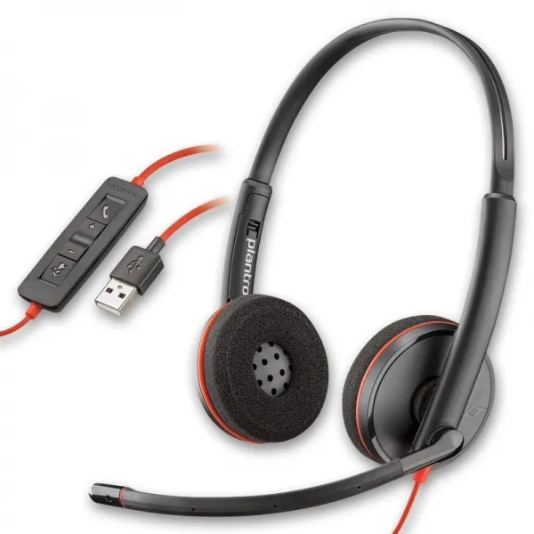 Căști Plantronics Blackwire C3220, Negru