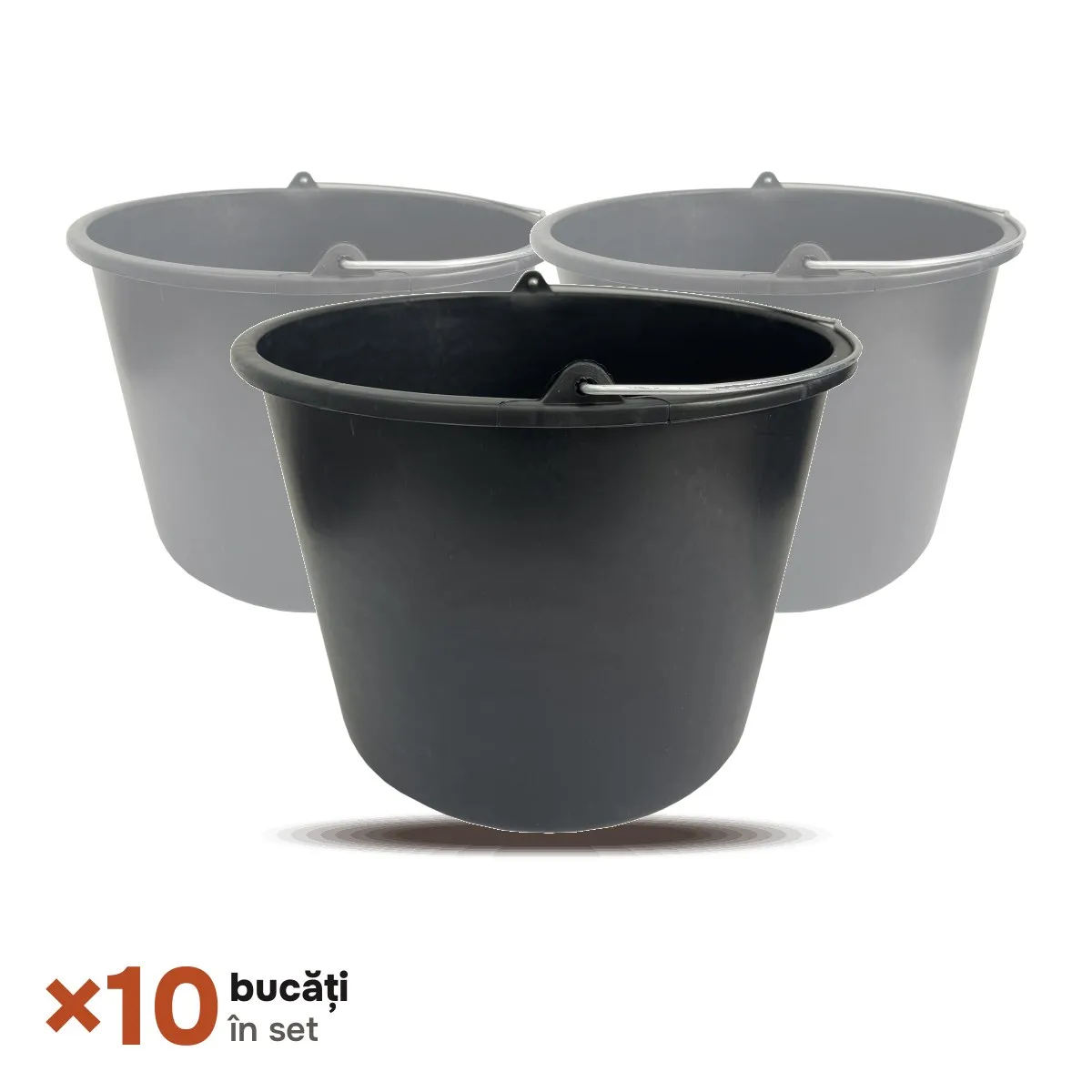 TikTok Set de 10 caldari din plastic 12L Waltz