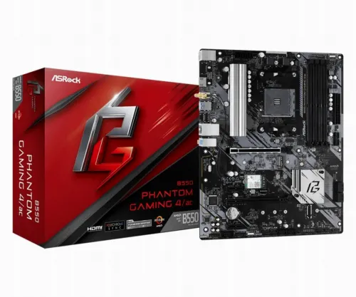Placă de bază ASRock B550 PHANTOM GAMING 4/AC, AM4, AMD B550, ATX