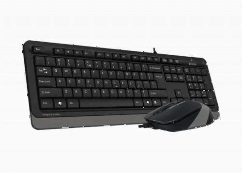 Set Tastatură + Mouse A4Tech F1010, Cu fir, Negru/Gri