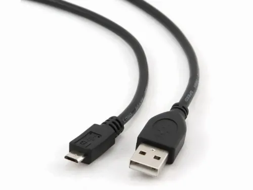 Cablu încărcare și sincronizare Cablexpert CCP-mUSB2-AMBM-0.1M, USB Type-A/micro-USB, 0,1m, Negru