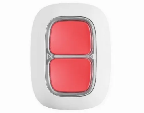 Buton de urgență Ajax DoubleButton, Alb
