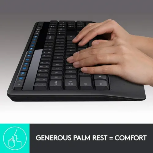 Set Tastatură + Mouse Logitech MK345, Fără fir, Negru