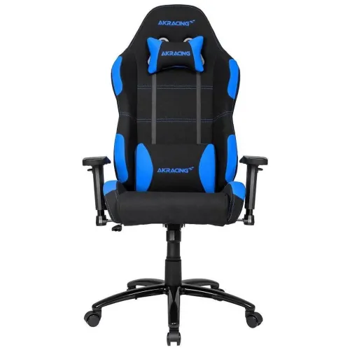 Scaun Gaming AKRacing CORE EX, Textil, Negru/Albastru