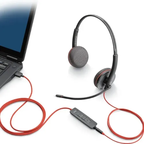 Наушники Plantronics Blackwire C3220, Чёрный