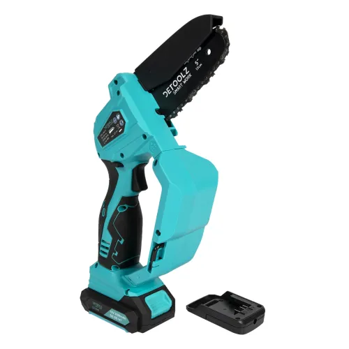 Fierăstrău cu lant pe acumulator Detoolz 110mm 18V 2Ah 