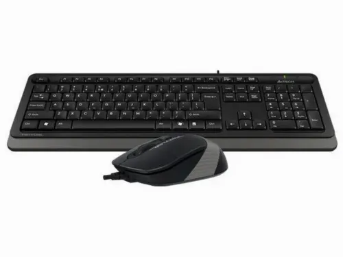 Set Tastatură + Mouse A4Tech F1010, Cu fir, Negru/Gri