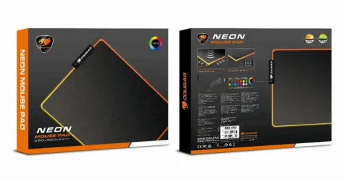 Игровой коврик для мыши Cougar NEON, Medium, Серый