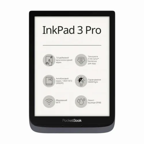 eBook Reader PocketBook InkPad 3 Pro, Metallic Grey