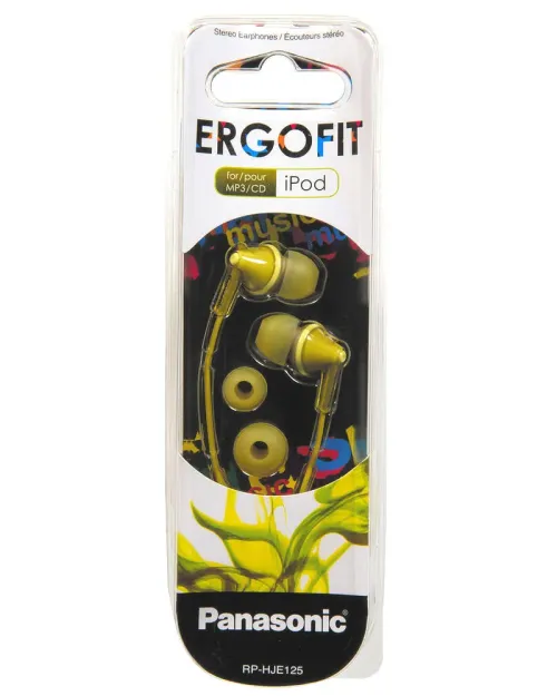 Наушники Panasonic RP-HJE125E, Желтый