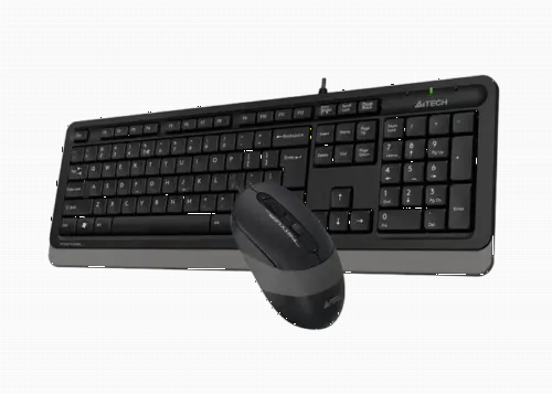 Set Tastatură + Mouse A4Tech F1010, Cu fir, Negru/Gri