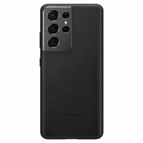 Чехол Samsung Leather Cover for Galaxy S21 Ultra, Чёрный