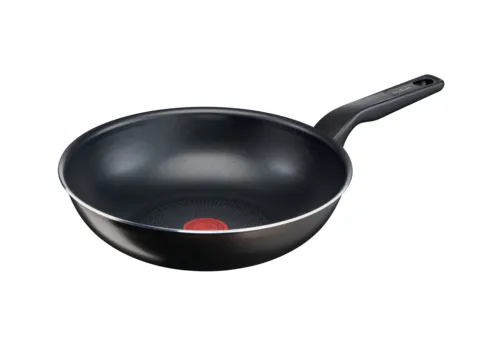 Tigaie WOK Tefal C3841953, 28cm, Negru