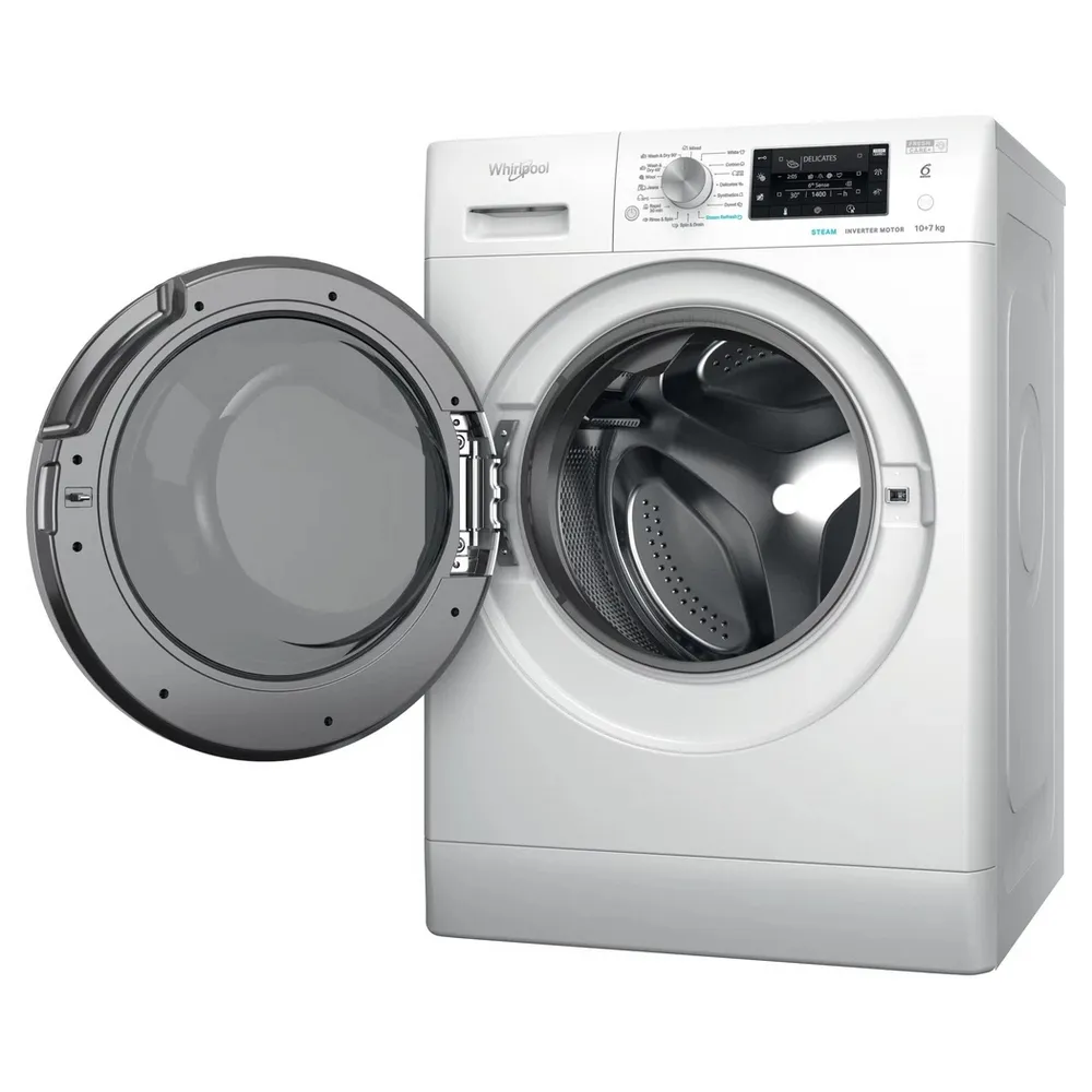 Стирально-сушильная машина Whirlpool FFWDD 1076258 SV EE, 10кг, Белый