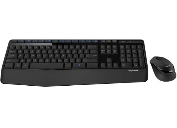 Клавиатура и мышь Logitech MK345, Беспроводное, Чёрный