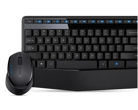 Клавиатура и мышь Logitech MK345, Беспроводное, Чёрный