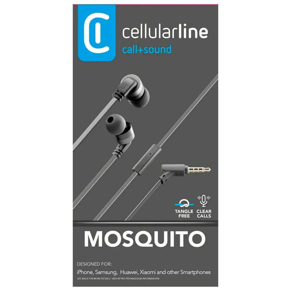 Наушники Cellularline Mosquito, Чёрный