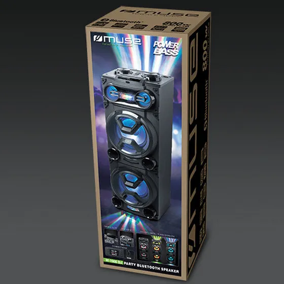 Портативная колонка MUSE M-1986 DJ, Чёрный