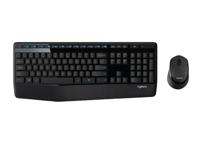 Клавиатура и мышь Logitech MK345, Беспроводное, Чёрный