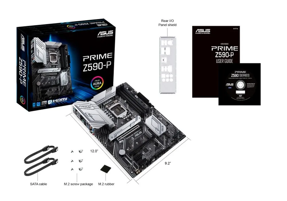 Placă de bază ASUS PRIME Z590-P, LGA1200, Intel Z590, ATX