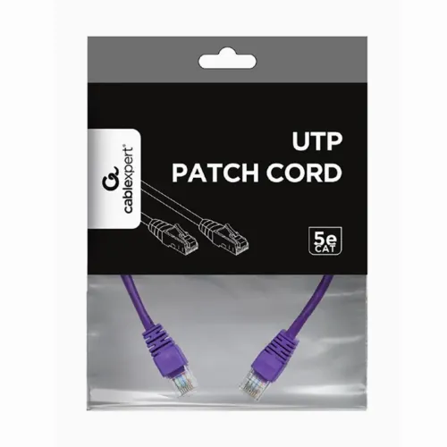 Patch cord Cablexpert PP12-0.25M/V, CAT5e UTP, 0,25m, 