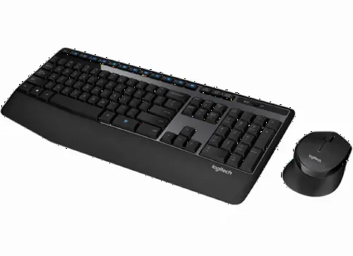 Set Tastatură + Mouse Logitech MK345, Fără fir, Negru