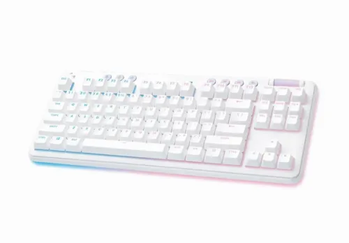 Wireless Gaming Keyboard Logitech G715, Mechanical, TKL, PBT keys, GX Tactile, RGB, US Layout, White