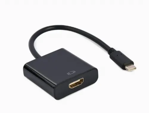 Cablu Video Cablexpert A-CM-HDMIF-04, USB 3.1 Type-C (M) - HDMI (F), 0.15 m, Negru