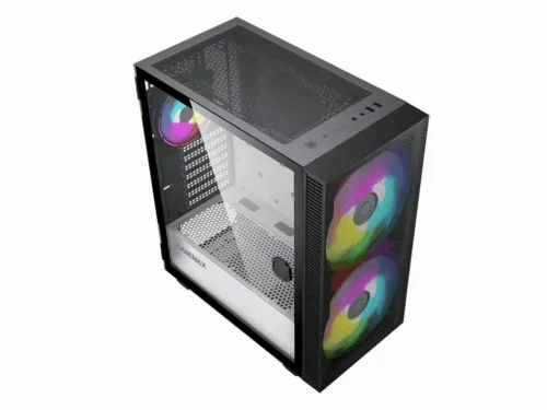 Компьютерный корпус Gamemax Aero, Midi-Tower, ATX, Чёрный