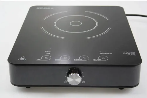 Электическая настольная плита BROCK HPI1001GY, Чёрный